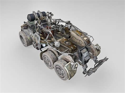 Sci-Fi fighting vehicle concept 3d model 3ds Max files free download ...