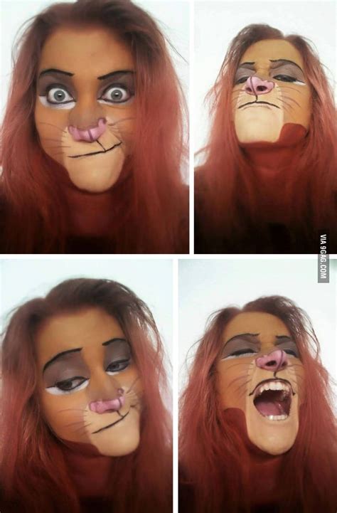 Simba Facepainting by Fanfakrul | Halloween makeup looks, Halloween costumes makeup, Halloween ...