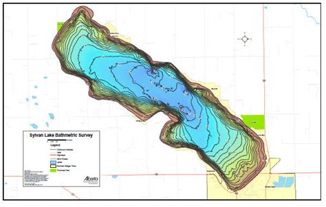 Sylvan Lake Map | Canada map | GoTrekkers Map Store