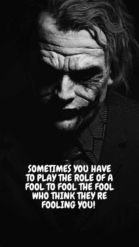 the dark knight joker quote from the dark knight movie, it says sometimes you have to play the ...