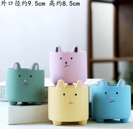 Ceramic Plant Pots (Set of 4) – Oishi Bunnies