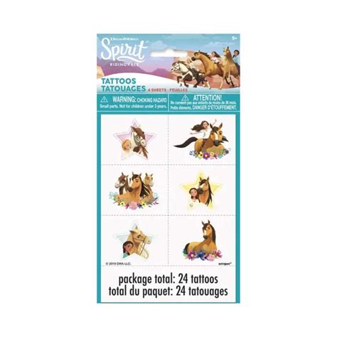 DREAMWORKS SPIRIT RIDING Free Tattoos - Pack of 24 $6.84 - PicClick