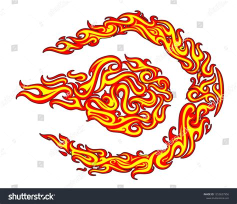 Fire Flame Tattoo Design Vector File Stock Vector (Royalty Free) 1253627956 | Shutterstock