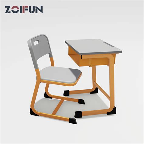 Modern School Student Classroom Education Desk and Chair Set for Middle School Desk Chair ...