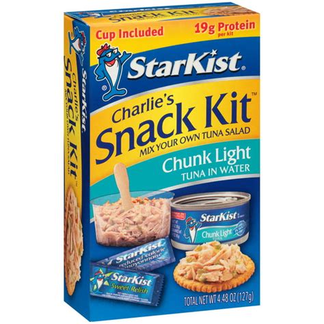 StarKist Charlie's Snack Kit, Chunk Light Tuna in Water, 4.48 Ounce - Walmart.com - Walmart.com