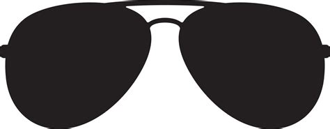 Black Aviator Sunglasses 3192584 Vector Art at Vecteezy