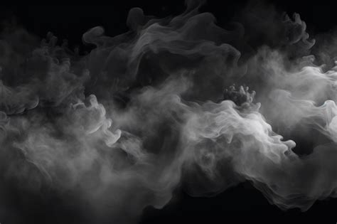 Premium Photo | White smoke on a black background with a black background