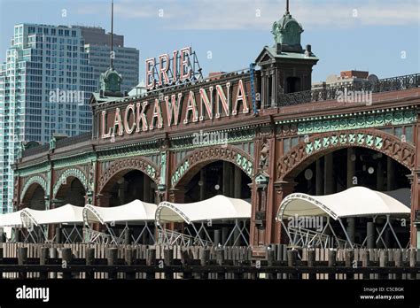 The Erie-Lackawanna Railroad and Ferry Terminal. Hoboken, NJ Stock Photo, Royalty Free Image ...