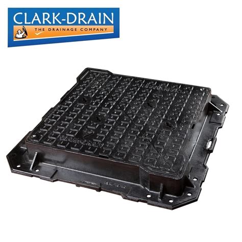 Clark Drain D400 Cast Iron High Max Manhole Cover & Frame For Carraigeways - 600 x 600 x 100mm ...