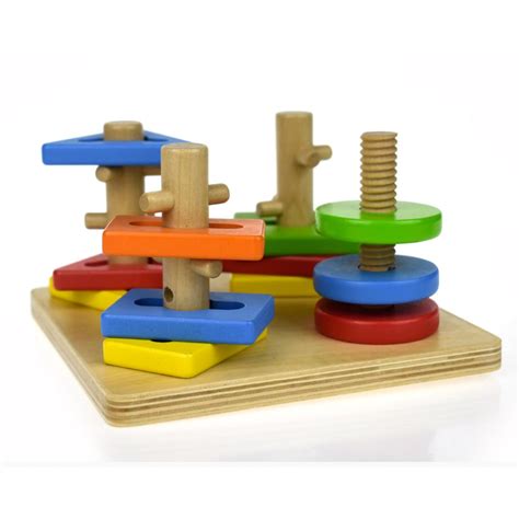 Geometric Rotate Shape Sorter - Wooden Toys