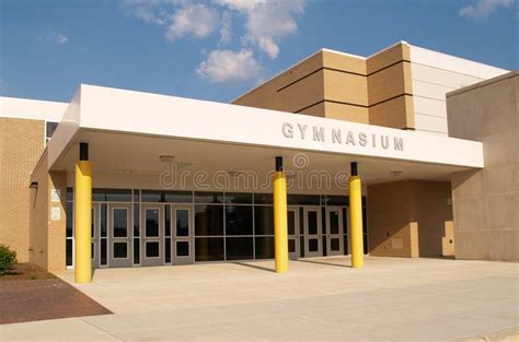 Gymnasium entrance for a school. Exterior gymnasium entrance for a school , #AFFILIATE, # ...