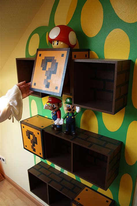 Cool Kids Bookshelves for Mario Themed Room | Kidsomania