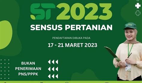 Pendaftaran Petugas Sensus Pertanian (ST2023) BPS Kab. Tolitoli, 2023 ...