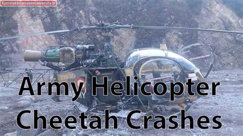 Army Helicopter Cheetah Crashes In Arunachal Pradesh, Search On For Pilots