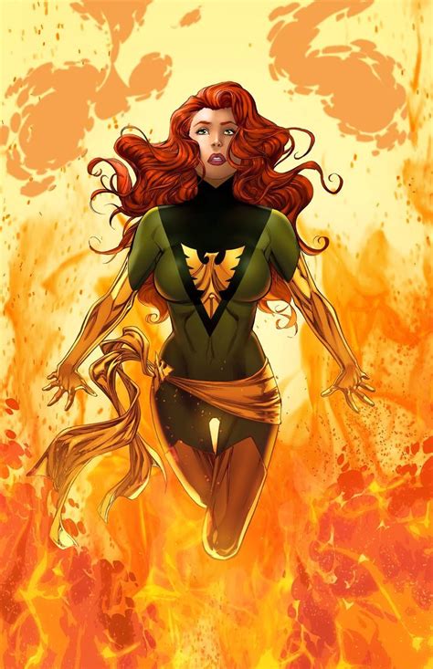 Jean Grey - Phoenix by Mike S. Miller, colours by Teodoro Gonzalez * | Marvel jean grey, Jean ...