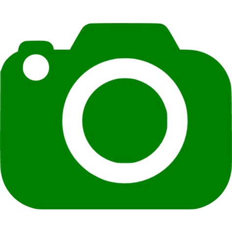 Green slr camera icon - Free green camera icons