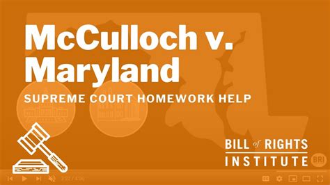 McCulloch v. Maryland | BRI's Homework Help Series - YouTube