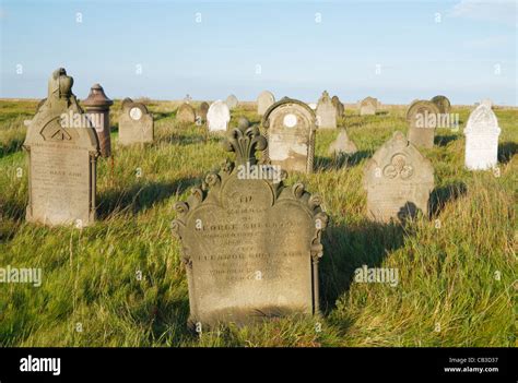 Spion Kop cemetery and nature reserve on The Headland, Hartlepool, England, UK Stock Photo - Alamy