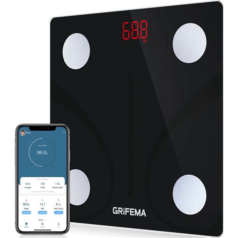 Buy GRIFEMA GA2001 Weighing Scales for Body Weight and , Digital Bathroom Scales, Weight Scales ...