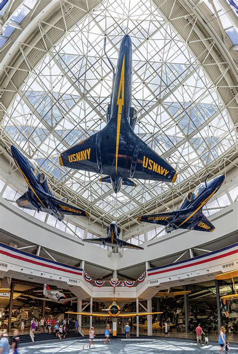 The Blue Angels Atrium at the National Naval Aviation Museum Photograph by Tim Stanley - Fine ...