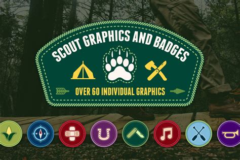 Scout badges ~ Graphic Objects ~ Creative Market