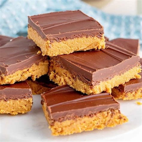 Grandma's Peanut Butter Bars (No-Bake) - The Country Cook