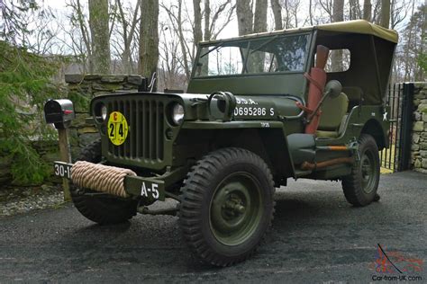 1945 Willys MB - WWII Military Jeep - Army Antique / Classic - Fully Restored