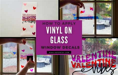 How to Apply Vinyl on Glass: Window Decals - So Fontsy