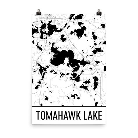 Tomahawk Lake Wisconsin, Tomahawk Lake WI, Tomahawk Lake Map, Wisconsin ...