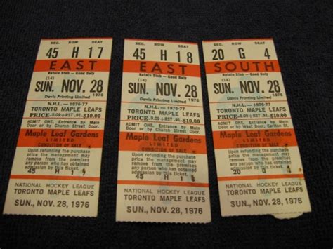 Hockey Tickets 1976 2 | HockeyGods