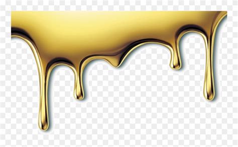 Gold Drip Png - Dripping Gold Transparent Background Clipart (#645867 ...