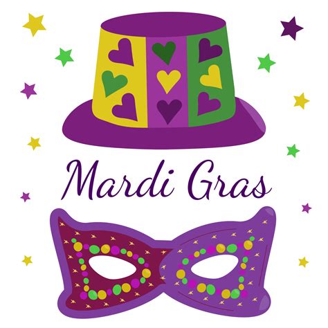 Celebration greeting card with traditional mardi gras symbols 18823506 ...