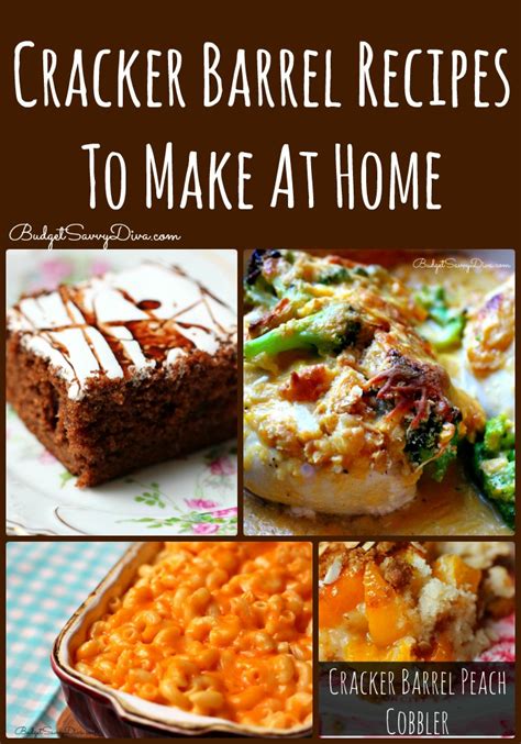 Cracker Barrel Recipes To Make At Home Roundup | Budget Savvy Diva