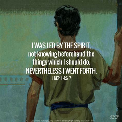 1 Nephi 4:6-7 - Latter-day Saint Scripture of the Day