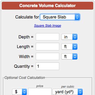 Concrete Calculator