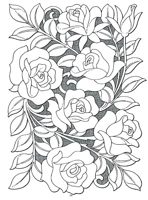 27+ Rose Bud Coloring Page Gif