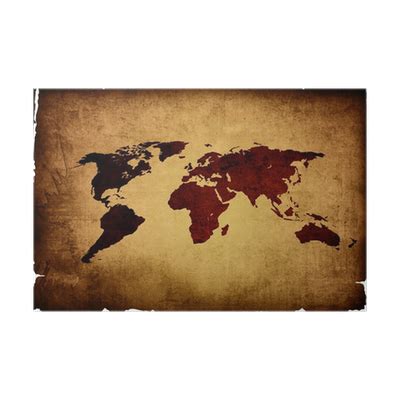 Poster world map vintage - PIXERS.UK