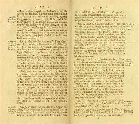 The Militia Acts of 1792 and Presidential Emergency Powers – Statutes ...