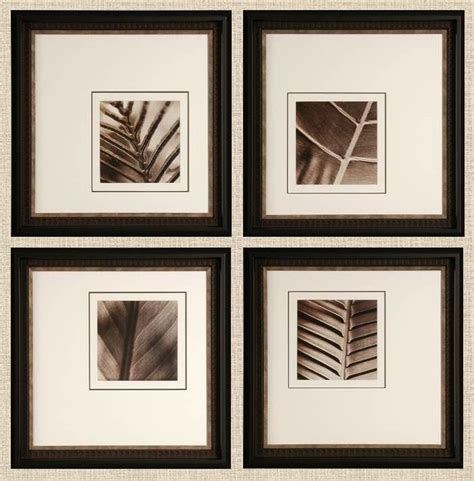 When you have a set of four pictures to frame, consider off-center mat openings to bring the ...