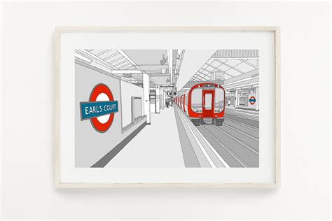 London Underground Art Print London Art London Print | Etsy