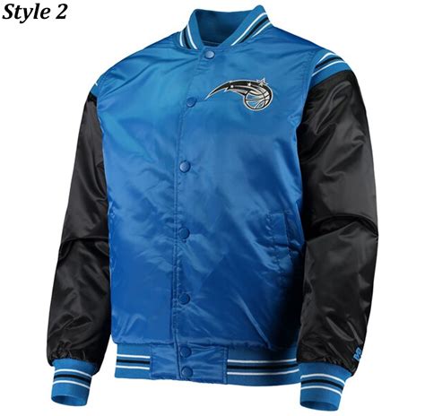 Starter Satin Renegade Orlando Magic White and Blue Jacket - Jacket Makers