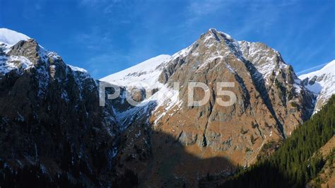 Aerial view from the drone of the mountain during the winter Stock Footage #AD ,#drone#view# ...