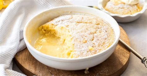 Self Saucing Lemon Pudding - Quick, easy, comforting | Sugar Salt Magic