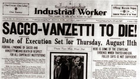 The Sacco and Vanzetti Case timeline | Timetoast timelines