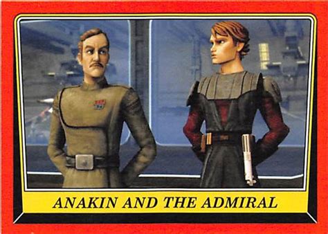 Anakin Skywalker Admiral Yularen trading card Star Wars Rogue One ...