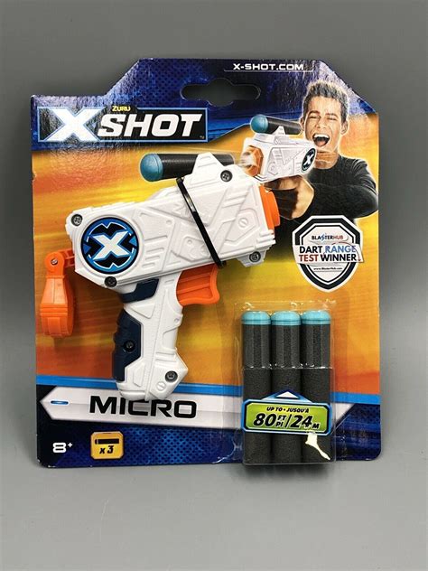 Zuru X SHOT Micro Dart Blaster 3.5" with 3 Darts XSHOT - Brand New! - Dart Guns & Soft Darts