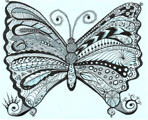 Zentangle Butterfly by Ladyegg on DeviantArt