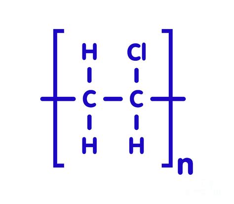 Polyvinyl Chloride Polymer Chemical Structure #6 Photograph by Molekuul/science Photo Library ...