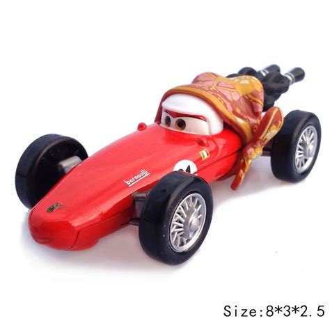 Disney Pixar Cars 2 3 Mama Francesco Bernoulli Lightning McQueen Mater 1:55 Diecast Metal Alloy ...