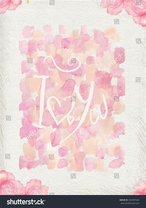 Watercolor Background Calligraphy Stock Illustration 355997504 ...